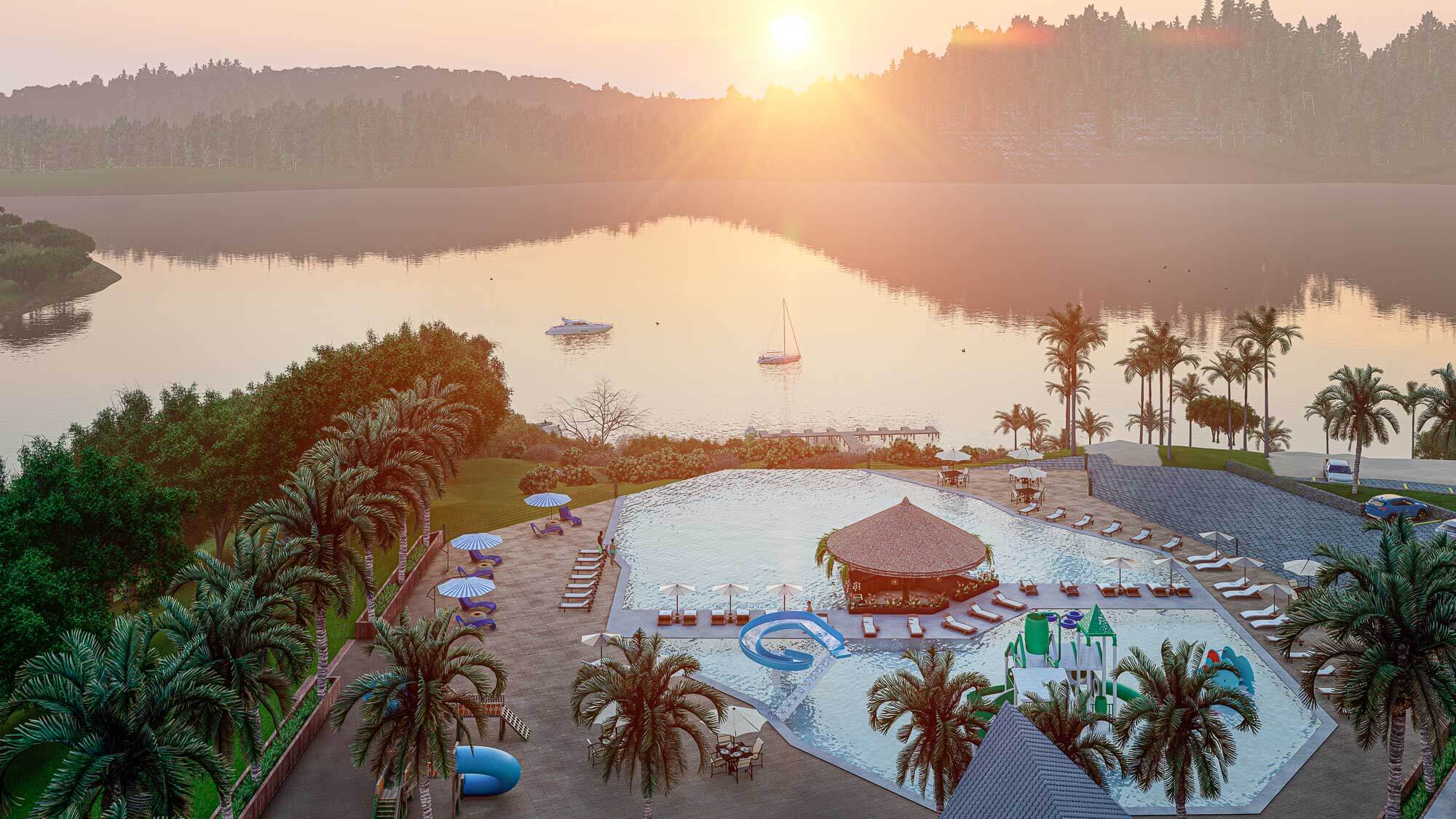 Piscina borda infinita